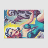 Papier Mousseline Beauté Horror Girl (Recto)