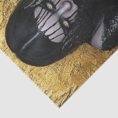 Papier Mousseline Beauté noire et or17 (Détail)