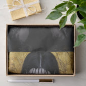 Papier Mousseline Beauté noire et or17 (Cadeau)