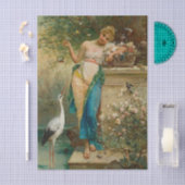 Papier Mousseline Beauté orientale par Hans Zatzka (Artisanat)