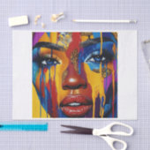 Papier Mousseline Beauté peinte8 (Artisanat)