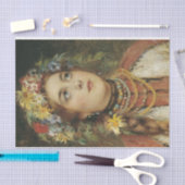 Papier Mousseline Beauté russe dans la prairie (Artisanat)