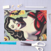 Papier Mousseline Beauté Vampire Pin-up (Artisanat)