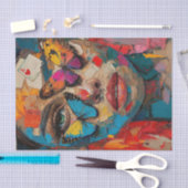 Papier Mousseline Beautés Abstraites2 (Artisanat)