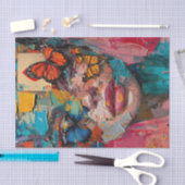 Papier Mousseline Beautés Abstraites4 (Artisanat)