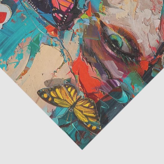 Papier Mousseline Beautés Abstraites5 (Détail)