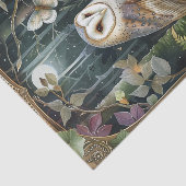 Papier Mousseline Beautiful Barn Owl in the Moonlight Illustration (Détail)