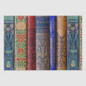 Papier Mousseline Beautiful Book Spines (Paris) Découpage (Recto)