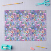 Papier Mousseline Beautiful Colorful Wildflowers Pattern Decoupage (Artisanat)