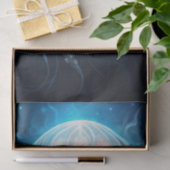 Papier Mousseline Beautiful Giant Blue Ocean Jelly Fish Decoupage (Cadeau)