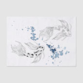Papier Mousseline Beautiful Japonais Koi Fish Swimming (Recto)