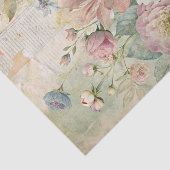 Papier Mousseline Beautiful Pale Peonies on Distressed Background (Détail)