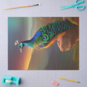 Papier Mousseline Beautiful Peacock accueille la journée (Artisanat)