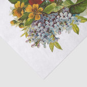 Papier Mousseline Beautiful Romantic Summer Bouquet with Red Rose (Détail)