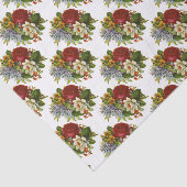 Papier Mousseline Beautiful Romantic Summer Bouquet with Red Rose (Détail)