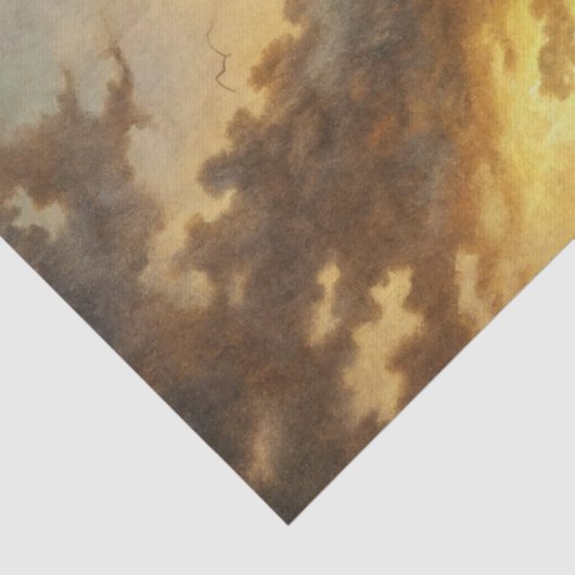 Papier Mousseline Beautiful Stormy Coastal Lighthouse Decoupage (Détail)