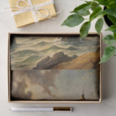 Papier Mousseline Beautiful Stormy Coastal Lighthouse Decoupage (Cadeau)