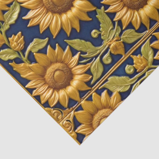Papier Mousseline Beautiful Sunflowers Modern Collection (Détail)