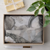 Papier Mousseline Beautiful Vintage Asian & Black Raven (Cadeau)