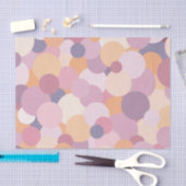 Papier Mousseline Beaux cercles roses (Artisanat)