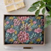 Papier Mousseline Beaux Floraux (Cadeau)