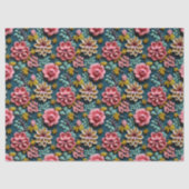 Papier Mousseline Beaux Floraux (Recto)