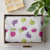 Papier Mousseline Beaux oiseaux colorés (Cadeau)