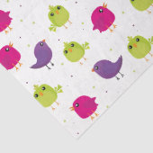 Papier Mousseline Beaux oiseaux colorés (Détail)
