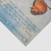 Papier Mousseline Beaux oiseaux sur une succursale voeux de Noël (Détail)