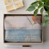 Papier Mousseline Beaux oiseaux sur une succursale voeux de Noël (Cadeau)