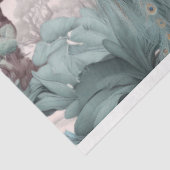 Papier Mousseline Beaux paons bleus (Détail)