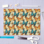 Papier Mousseline Beaux papillons (Artisanat)