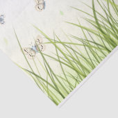 Papier Mousseline Beaux papillons dans Sunlit Grass Ethereal (Détail)