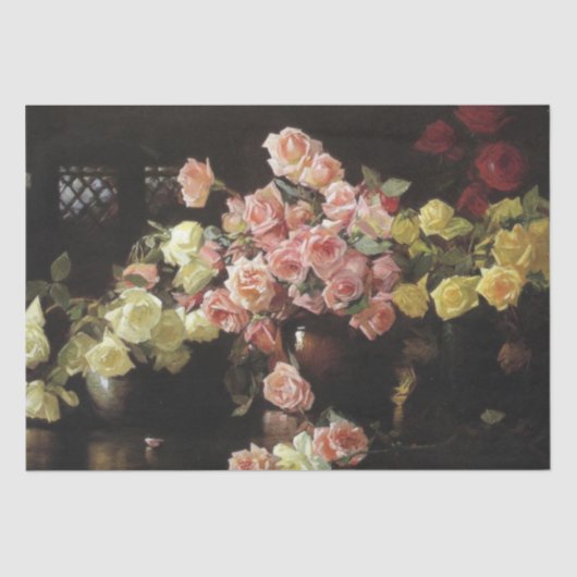 Papier Mousseline Beaux Roses (par Joseph DeCamp) (Recto)