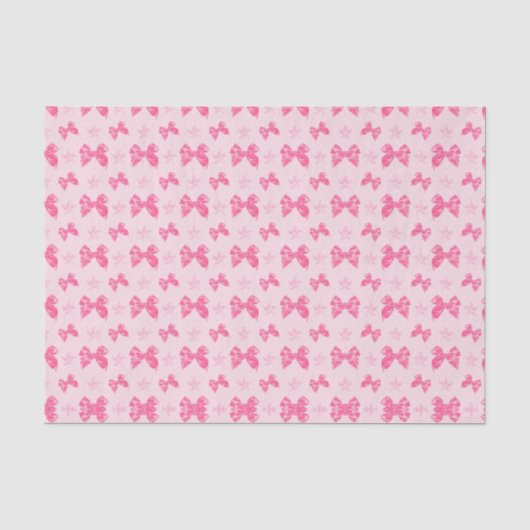 Papier Mousseline Beaux rubans à effet de satin rose (Recto)