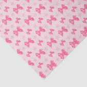 Papier Mousseline Beaux rubans à effet de satin rose (Détail)