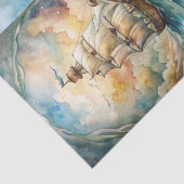 Papier Mousseline Beaux Thèmes Marins Decoupage (Détail)