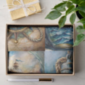 Papier Mousseline Beaux Thèmes Marins Decoupage (Cadeau)