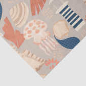 Papier Mousseline Bébé à bord Baby shower nautique (Détail)