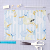 Papier Mousseline Bébé bleu Boutique de garçon (Artisanat)