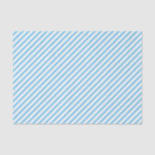 Papier Mousseline Bébé Bleu Et Blanc Motif Diagonal (Recto)
