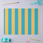 Papier Mousseline Bébé bleu et jaune (Artisanat)