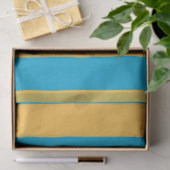 Papier Mousseline Bébé bleu et jaune (Cadeau)