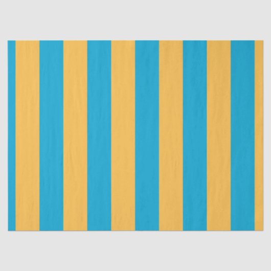 Papier Mousseline Bébé bleu et jaune (Recto)