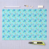 Papier Mousseline Bébé Bleu Poussettes Envelopper Papier (Artisanat)