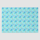 Papier Mousseline Bébé Bleu Poussettes Envelopper Papier (Recto)