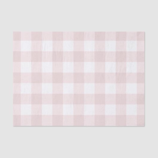 Papier Mousseline Bébé clair rose Peachy Tartan Plaid Motif Imprimer (Recto)