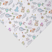 Papier Mousseline Bébé coloré thème (Détail)