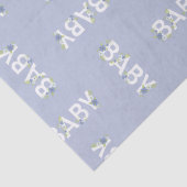 Papier Mousseline Bébé dans la douche en fleurs (Détail)