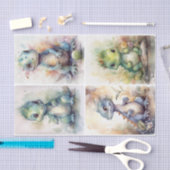 Papier Mousseline Bébé Dinos (Artisanat)